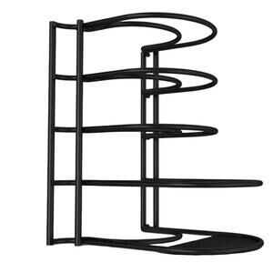Extreme Matters Pan Organizer Rack Black Metal Kitchen Storage